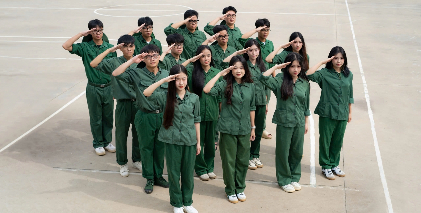 trang phục giáo dục quốc phòng mới