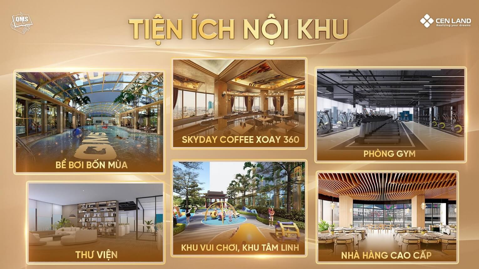 tiện ích Chung cư QMS Top Tower Tố Hữu khá đầy đủ