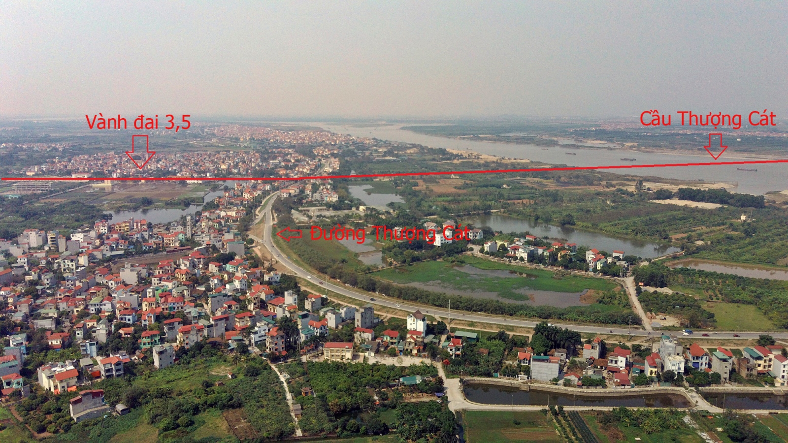 Tiến độ cầu Thượng Cát