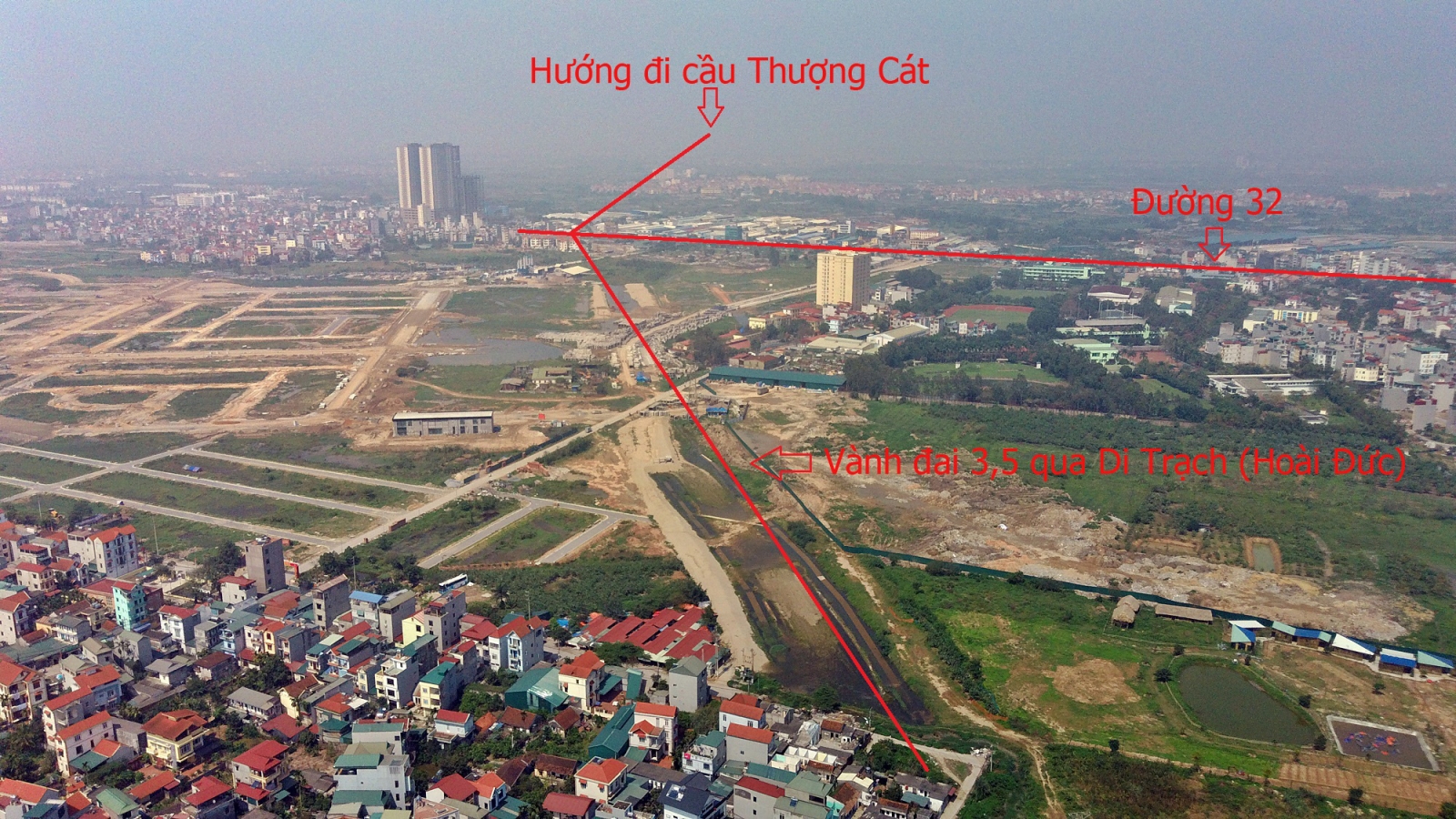 Tiến độ cầu Thượng Cát