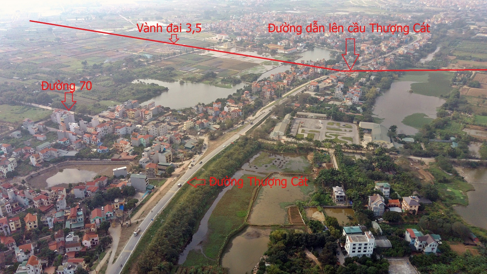 Tiến độ cầu Thượng Cát