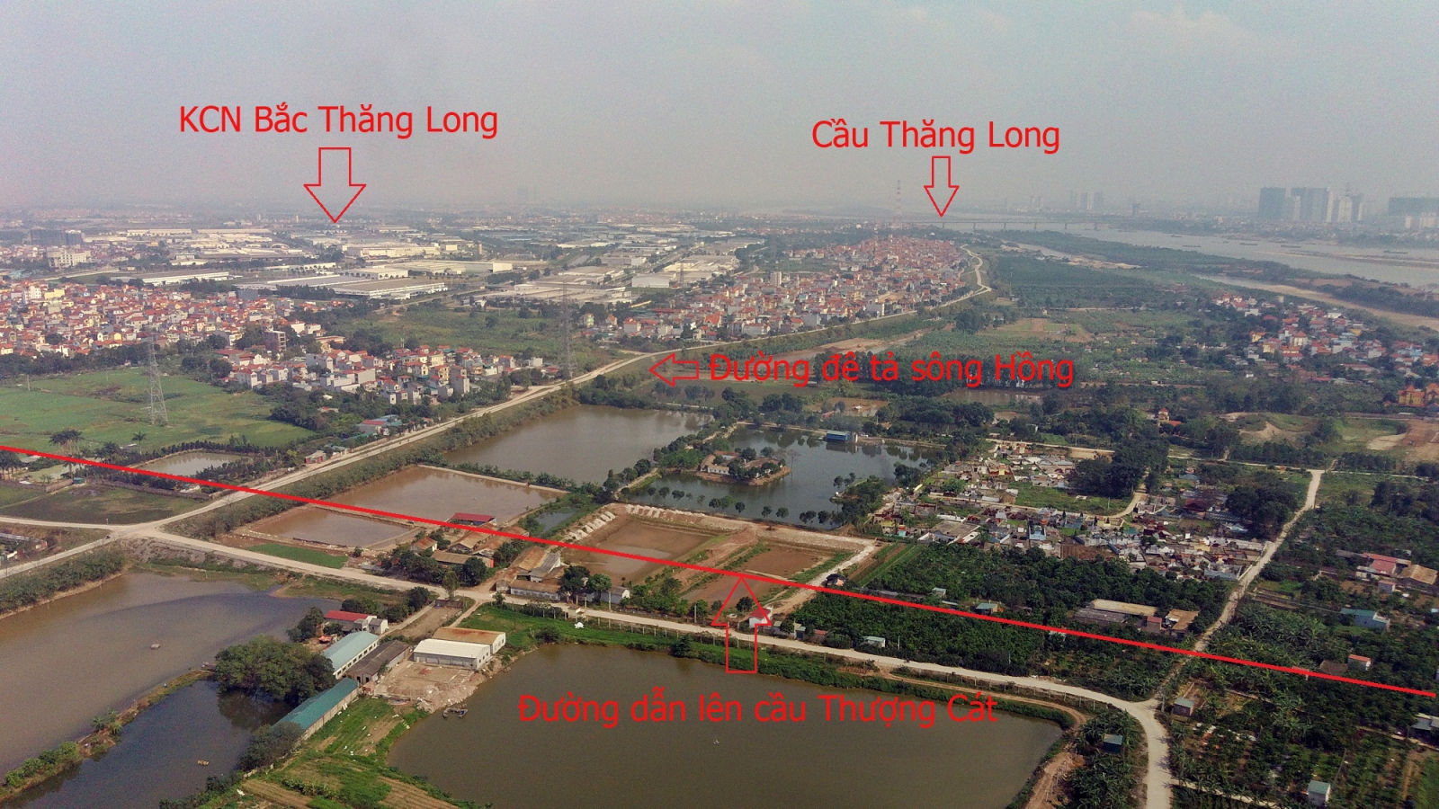 Tiến độ cầu Thượng Cát