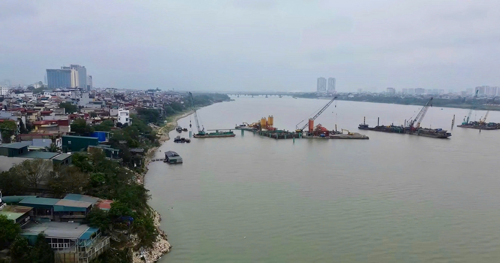 Tiến độ cầu Trần Hưng Đạo tháng 3/2026