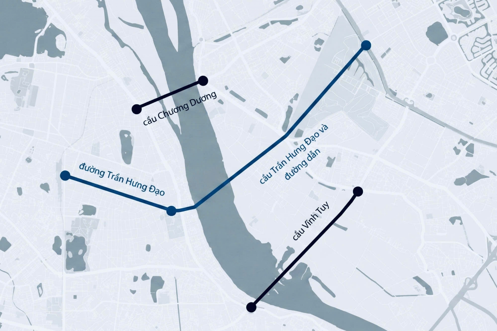vị trí Cầu Trần Hưng Đạo