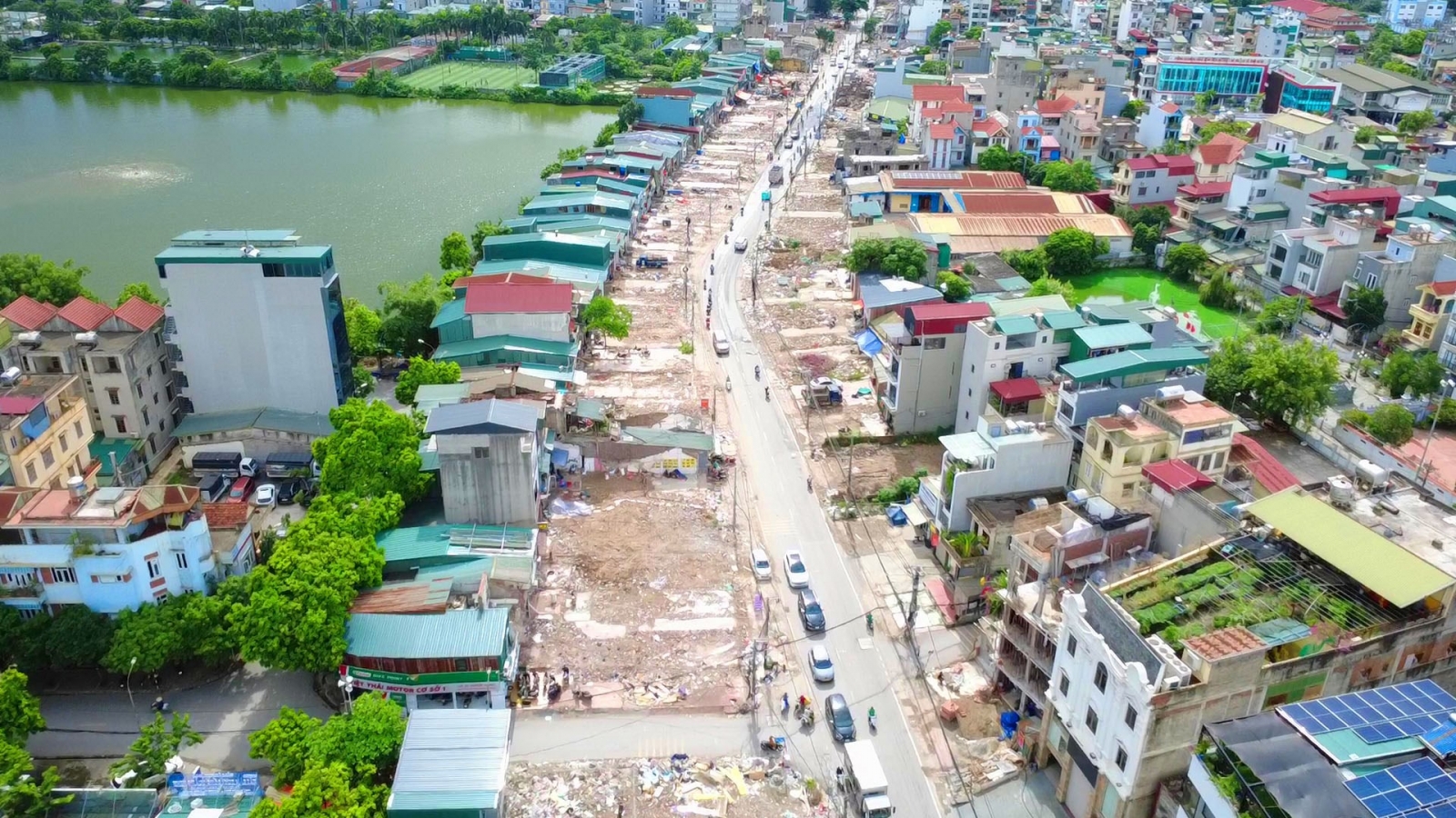 Hiện nay, các phường đang rất tích cực phối hợp với chủ đầu tư trong công tác GPMB.