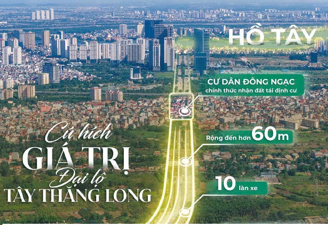 Dự án đường Tây Thăng Long tiến độ