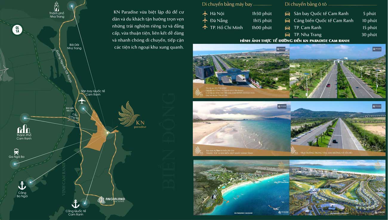 vị trí dự án Resort KN Paradise Cam Ranh