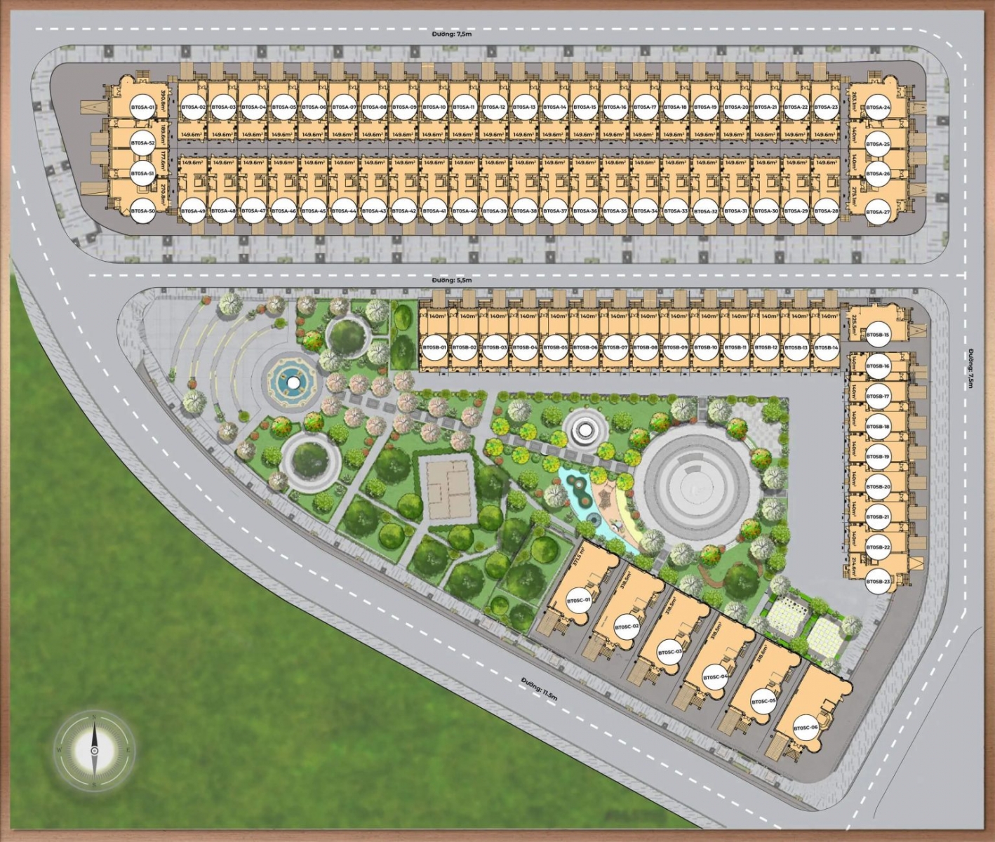Khu biệt thự BT5 dự án Kita Capital Ciputra