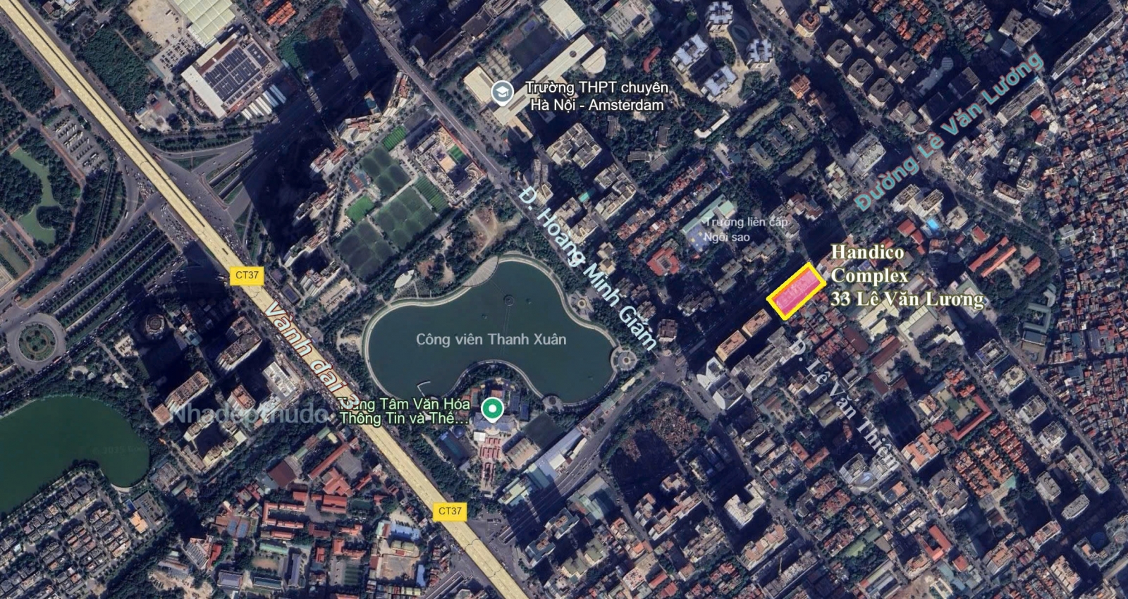 Vị trí dự án HanDico 33 Lê Văn Lương