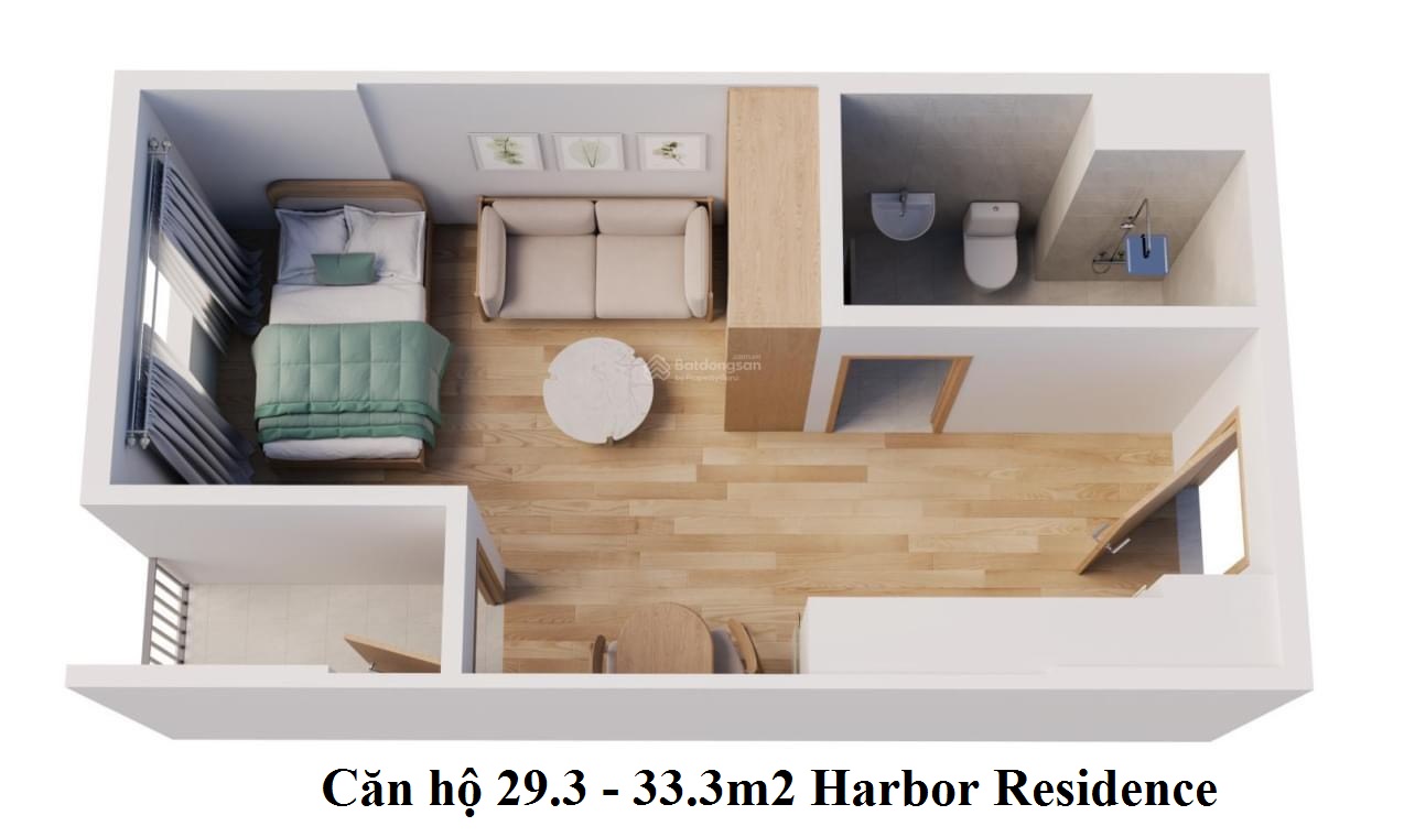 Mặt bằng nhà ở xã hội kho 3 Lạc Viên Harbor Residence