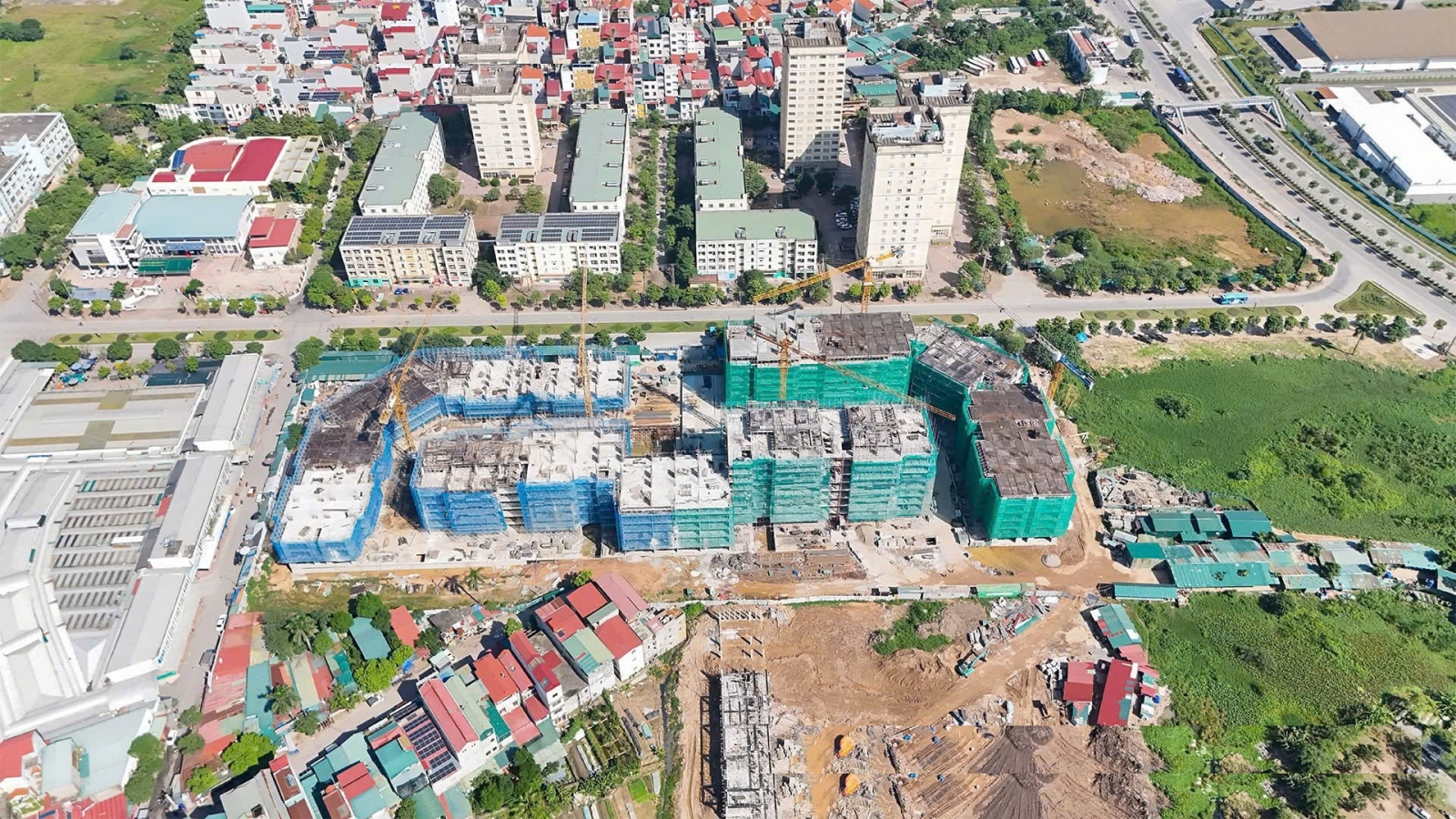 Tháng 11/2025 nhà ở xã hội CT3 Kim Chung thi công xây thô tới tầng 6