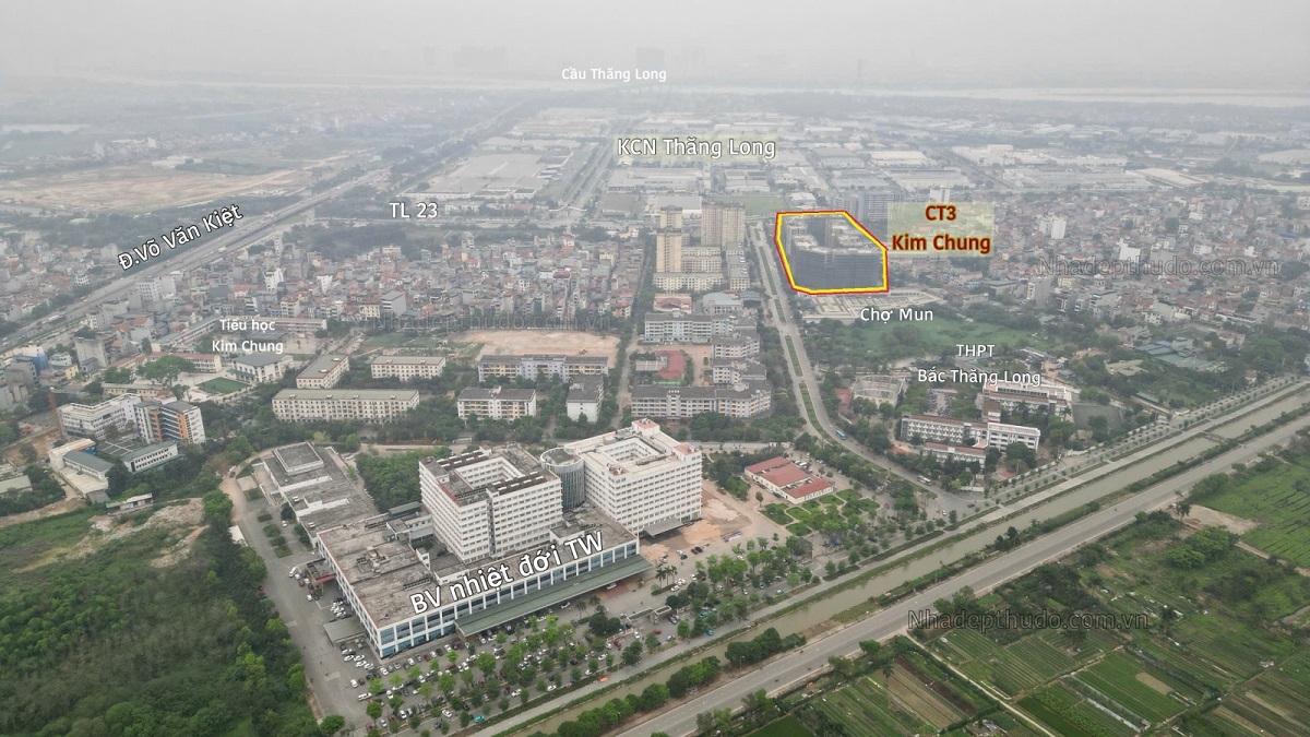 Vị trí ct3 kim chung gần bệnh viện nhiệt đới