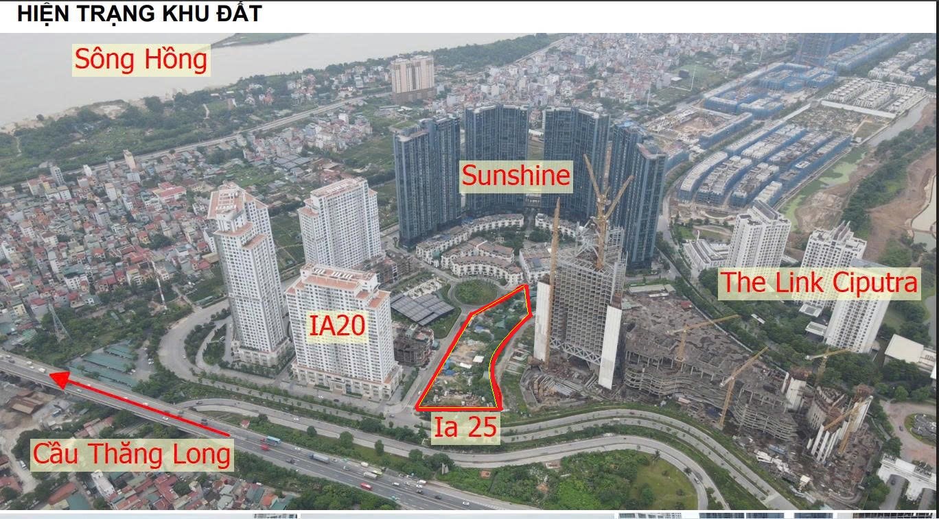 Vị trí chung cư IA25 Ciputra