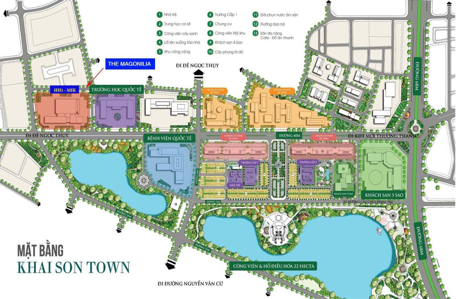 mặt bằng MIK Khai Sơn The Magnolia Private Residences