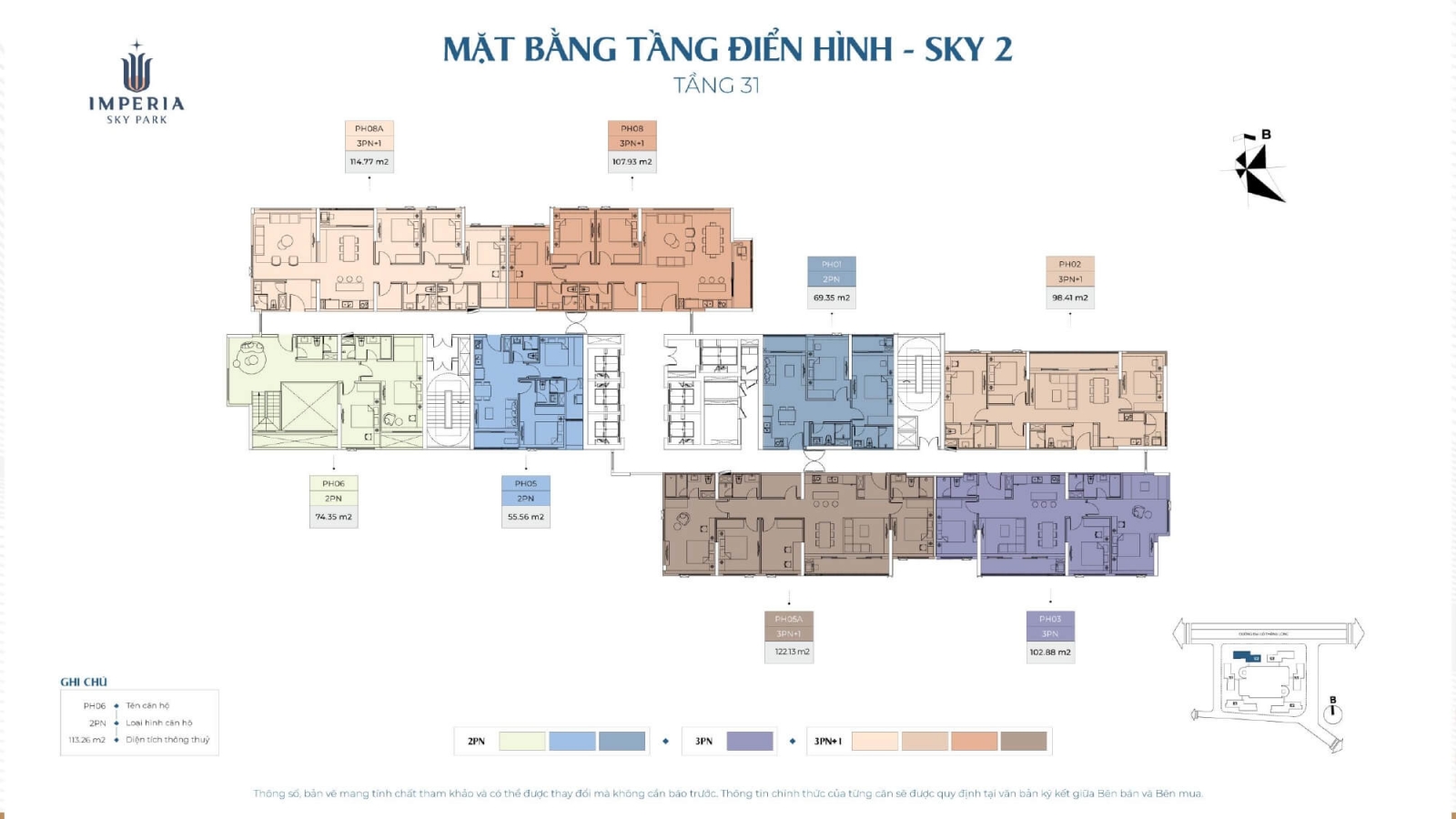 Mặt bằng dự án MIK Nam An Khánh - Imperia Sky Park