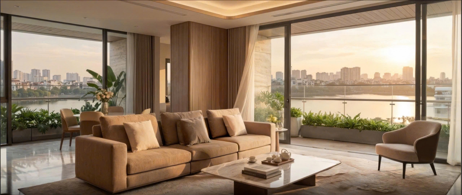 Mipec Tố Hữu dự án Iconia Lakeside sofa
