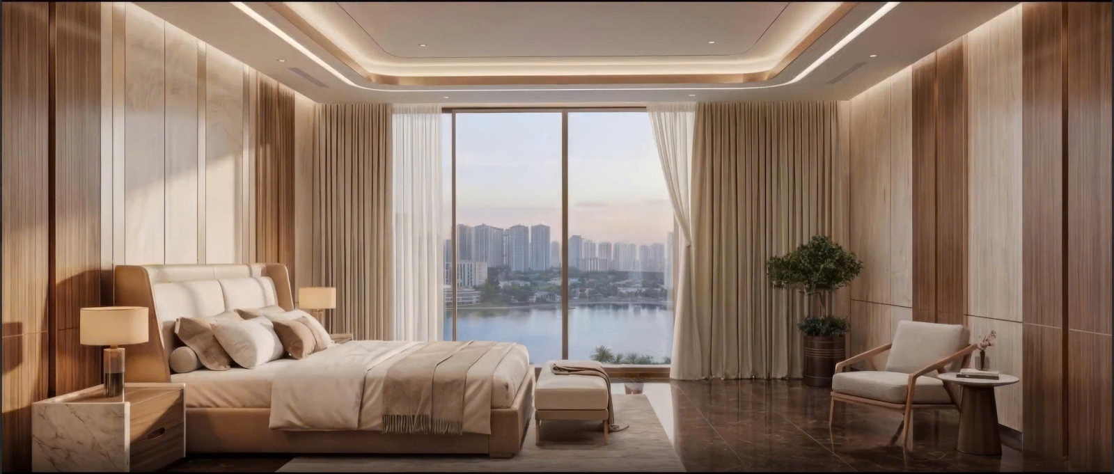 Mipec Tố Hữu dự án Iconia Lakeside phòng ngủ