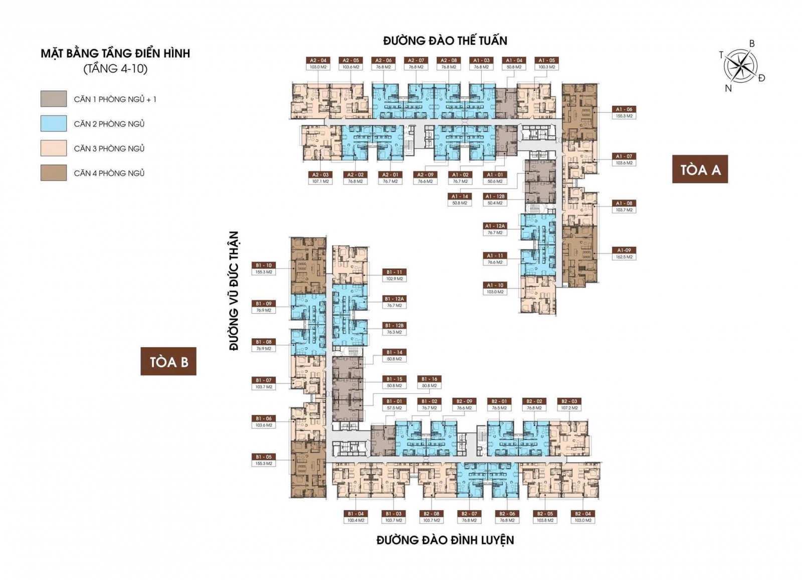 Mặt Bằng Taseco Long Biên - Long Biên Central
