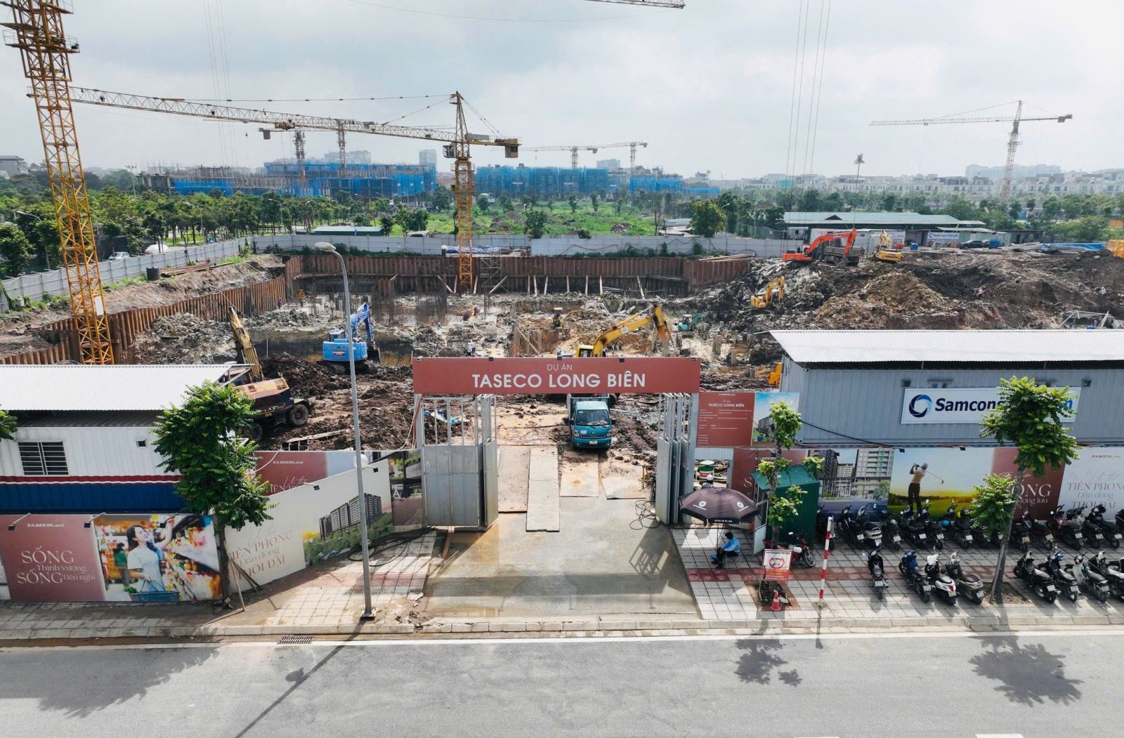 Tháng 7/2025 tiến độ dự án Taseco Long Biên 