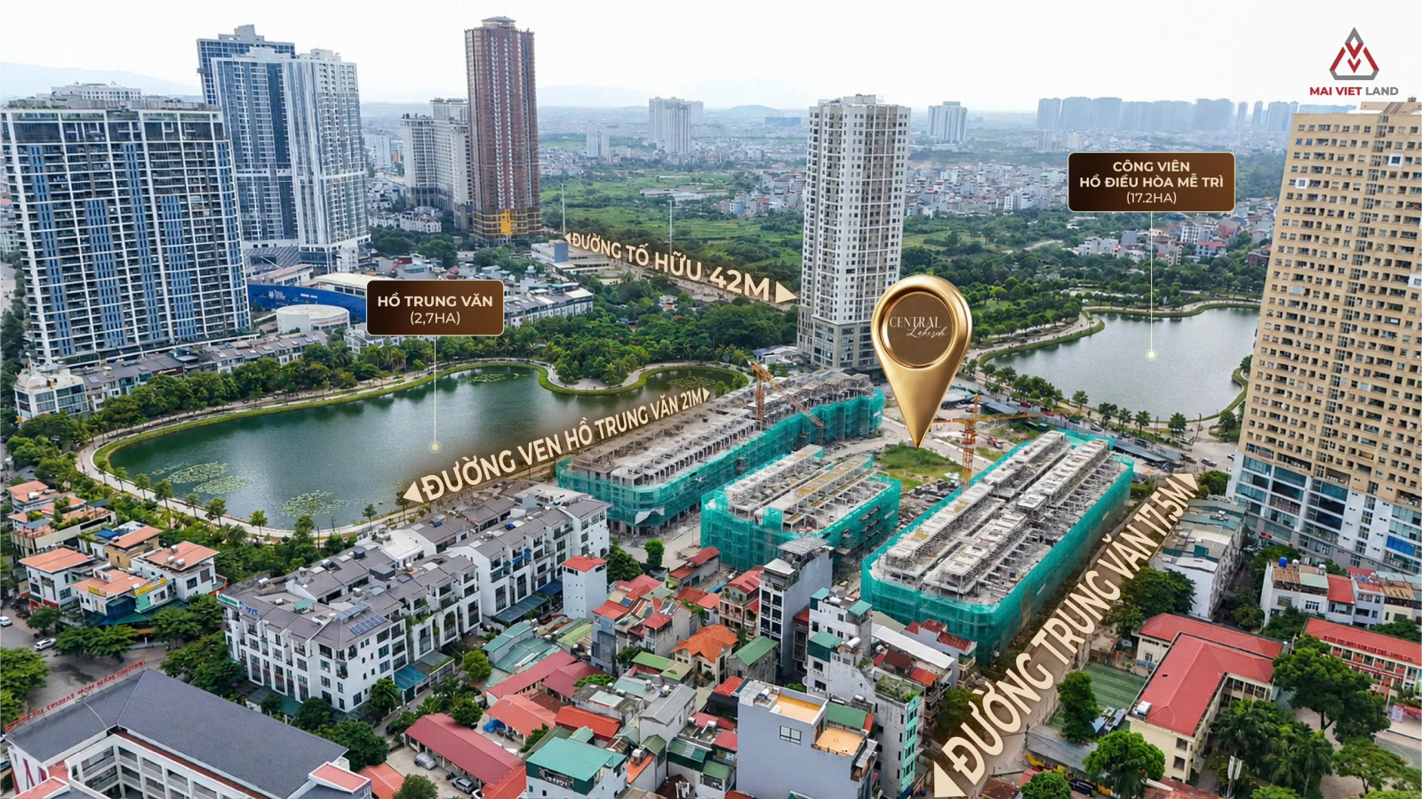 Taseco Trung Văn mặt bằng với chung cư và liền kề